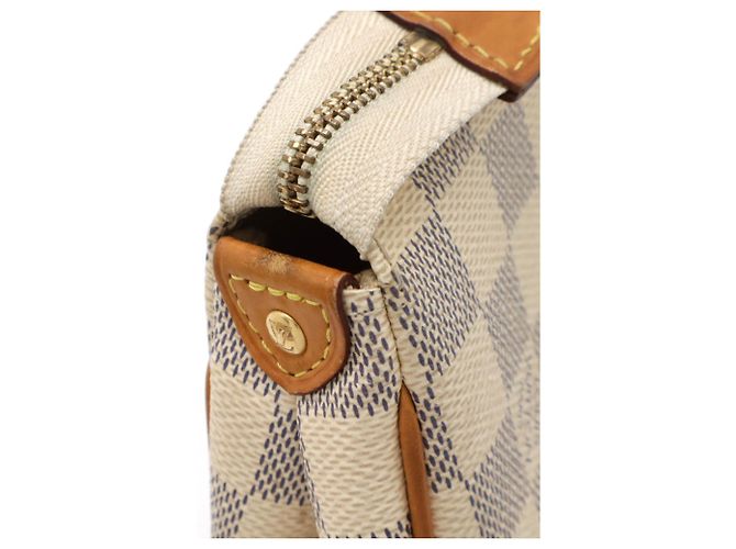 Borsa a Catena Eva Damier Azur Louis Vuitton Crudo - vista 7
