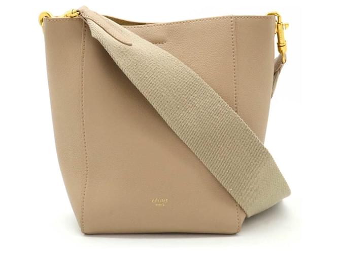 Céline Borsa a spalla piccola Sangle di Celine Beige - vista 2