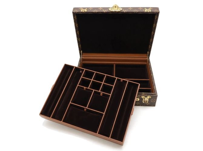 Boîte à bijoux Monogram Louis Vuitton Marron - vue 7