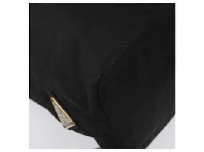PRADA Borsa a mano in nylon nero Auth bs22622 - vista 14