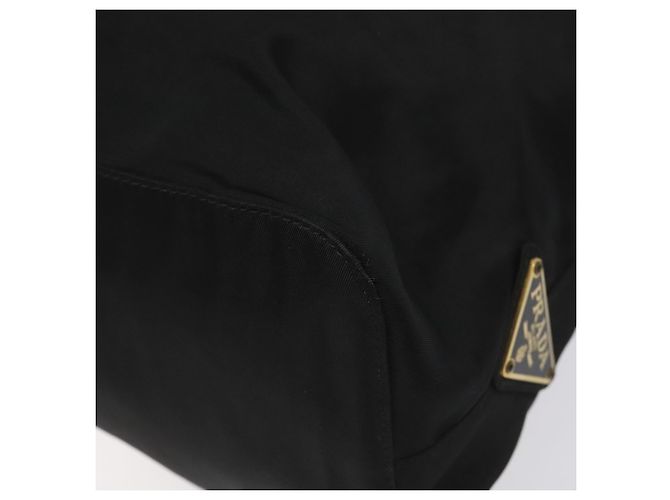 PRADA Borsa a mano in nylon nero Auth bs22622 - vista 15