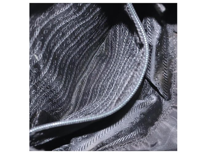 PRADA Borsa a mano in nylon nero Auth bs22622 - vista 20