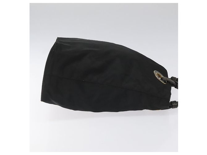PRADA Borsa a mano in nylon nero Auth bs22622 - vista 3