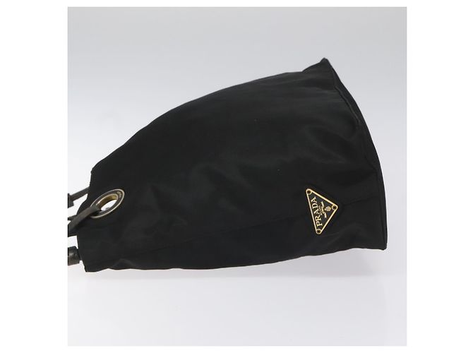 PRADA Borsa a mano in nylon nero Auth bs22622 - vista 4