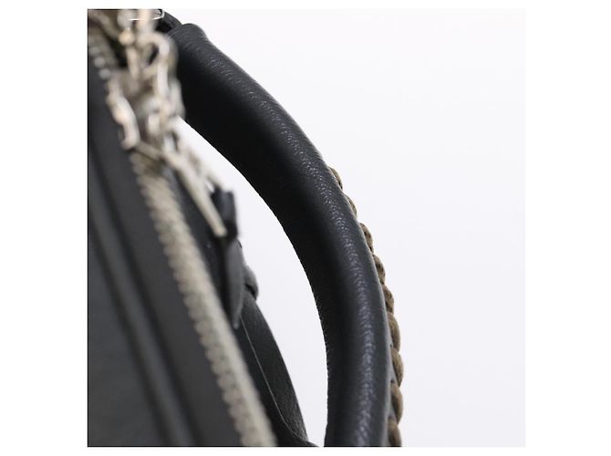 BALENCIAGA Custodia in pelle grigia 235225 Auth ac3540 Marrone - vista 15