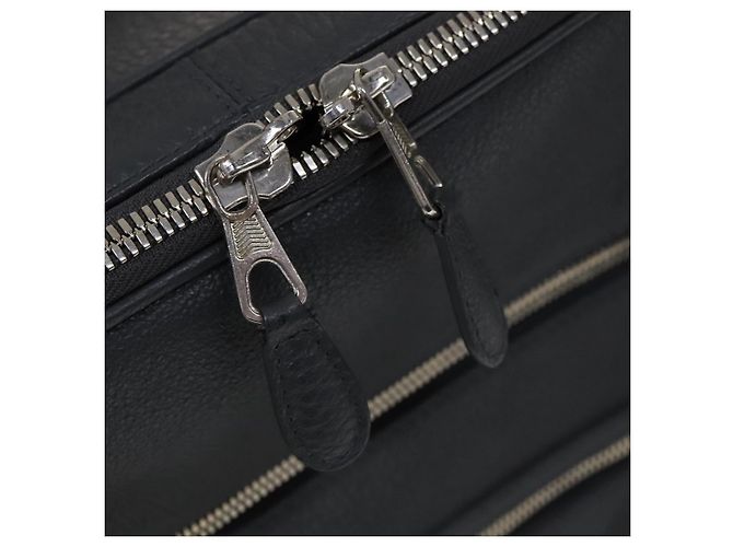 BALENCIAGA Custodia in pelle grigia 235225 Auth ac3540 Marrone - vista 22