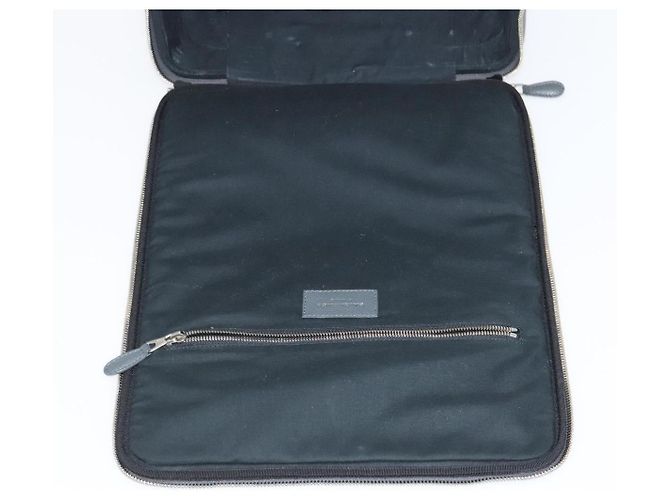 BALENCIAGA Custodia in pelle grigia 235225 Auth ac3540 Marrone - vista 27