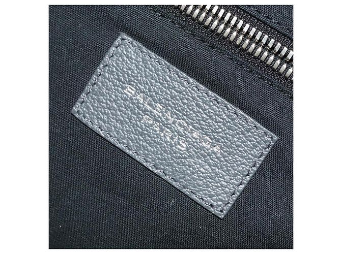 BALENCIAGA Custodia in pelle grigia 235225 Auth ac3540 Marrone - vista 28