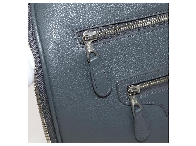 BALENCIAGA Custodia in pelle grigia 235225 Auth ac3540 Marrone - vista 31
