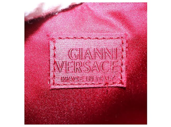 Pochette Gianni Versace Smalto Rosso Auth bs22441 - vista 10