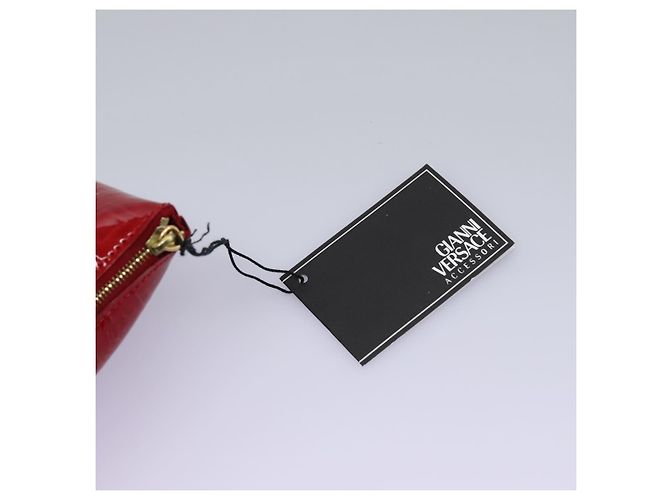 Pochette Gianni Versace Smalto Rosso Auth bs22441 - vista 8