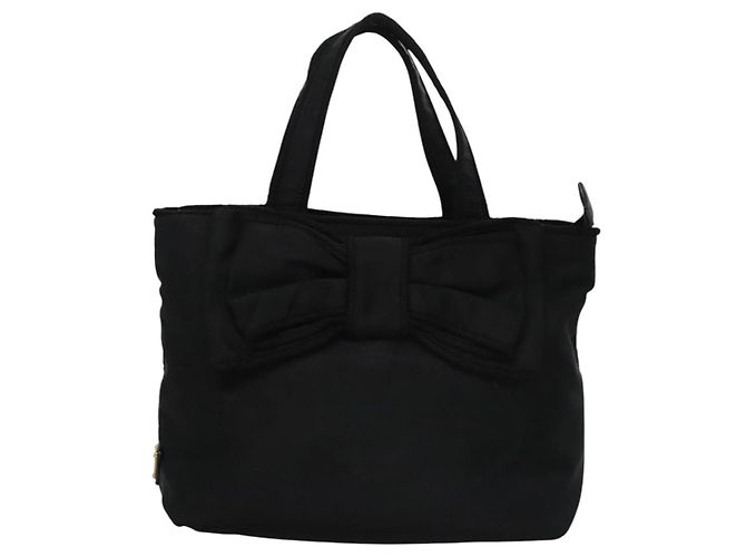 PRADA Borsa a mano in nylon 2 vie nera Auth BA009 Nero - vista 13