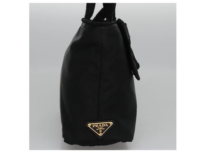 PRADA Borsa a mano in nylon 2 vie nera Auth BA009 Nero - vista 4