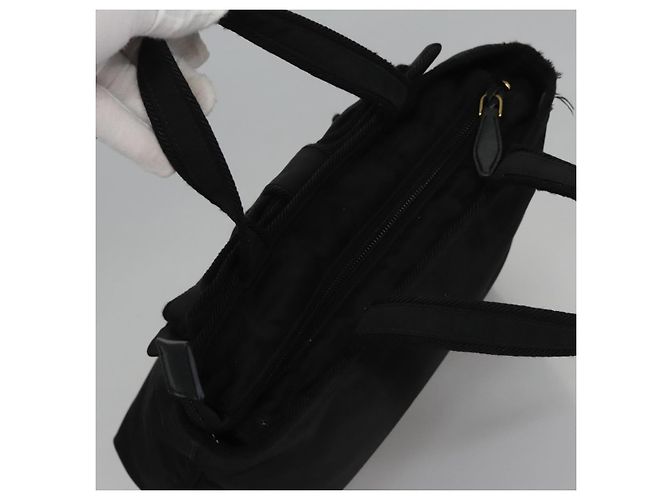 PRADA Borsa a mano in nylon 2 vie nera Auth BA009 Nero - vista 6