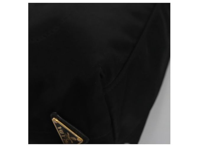 PRADA Borsa a mano in nylon 2 vie nera Auth BA009 Nero - vista 9