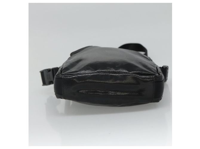 Borsa a spalla CHANEL Sports COCO Mark in tela rivestita nera CC Auth BA202 - vista 5