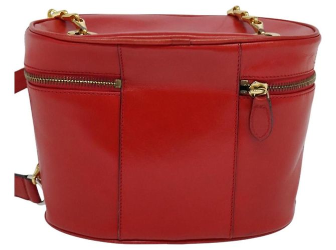 Céline Borsa a spalla CELINE in pelle rossa e oro Auth 114588 Rosso D'oro - vista 2