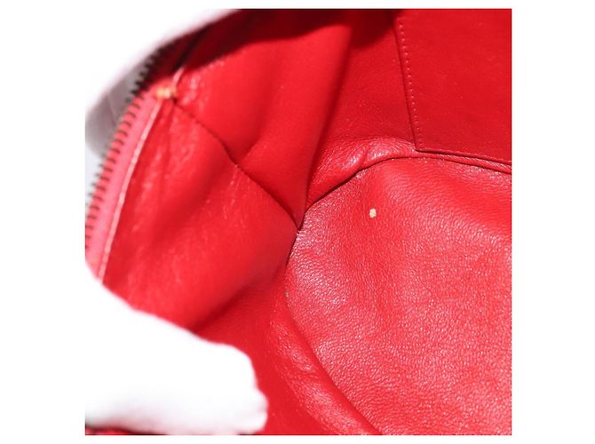 Céline Borsa a spalla CELINE in pelle rossa e oro Auth 114588 Rosso D'oro - vista 20