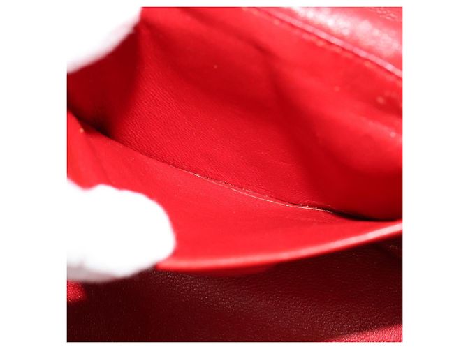 Céline Borsa a spalla CELINE in pelle rossa e oro Auth 114588 Rosso D'oro - vista 21