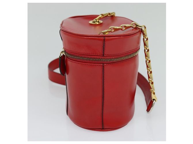 Céline Borsa a spalla CELINE in pelle rossa e oro Auth 114588 Rosso D'oro - vista 3