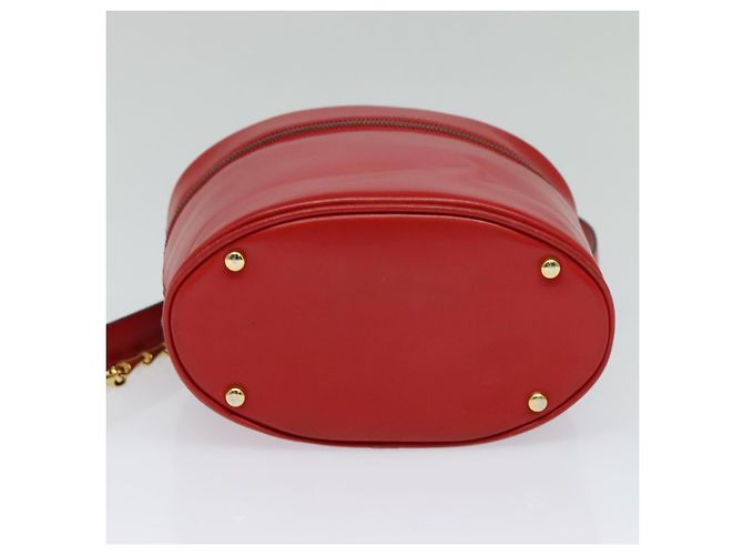 Céline Borsa a spalla CELINE in pelle rossa e oro Auth 114588 Rosso D'oro - vista 5