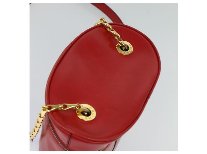 Céline Borsa a spalla CELINE in pelle rossa e oro Auth 114588 Rosso D'oro - vista 6