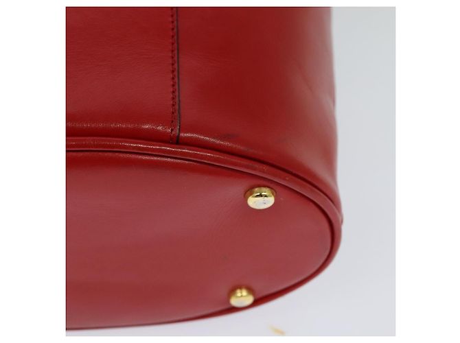 Céline Borsa a spalla CELINE in pelle rossa e oro Auth 114588 Rosso D'oro - vista 8
