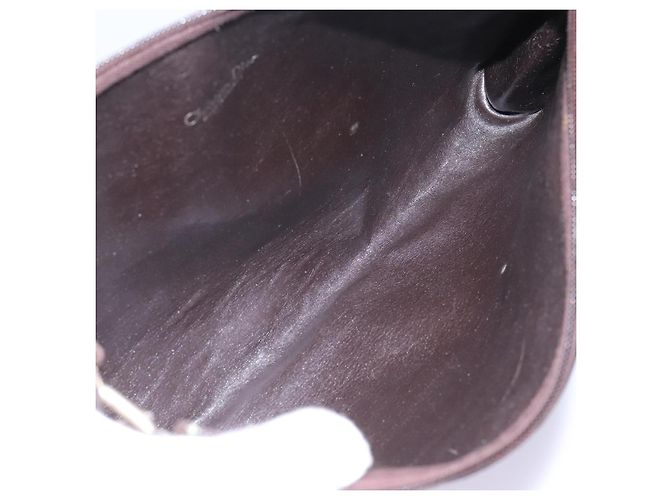 Bolsa de ombro em lona Trotter Christian Dior marrom Auth ep7344 - vista 12