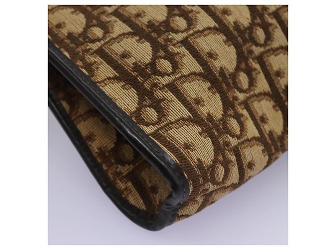 Bolsa de ombro em lona Trotter Christian Dior marrom Auth ep7344 - vista 14