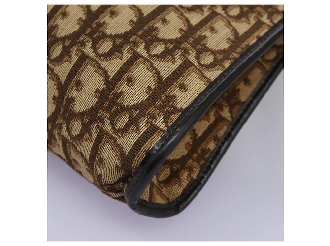 Bolsa de ombro em lona Trotter Christian Dior marrom Auth ep7344 - vista 15