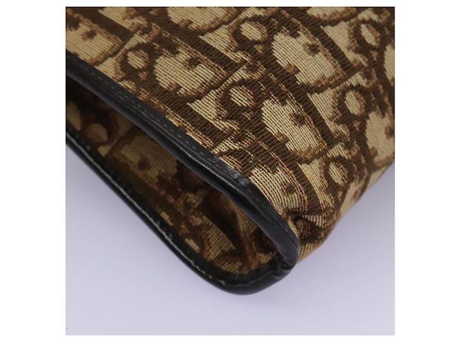 Bolsa de ombro em lona Trotter Christian Dior marrom Auth ep7344 - vista 16