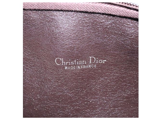 Bolsa de ombro em lona Trotter Christian Dior marrom Auth ep7344 - vista 18