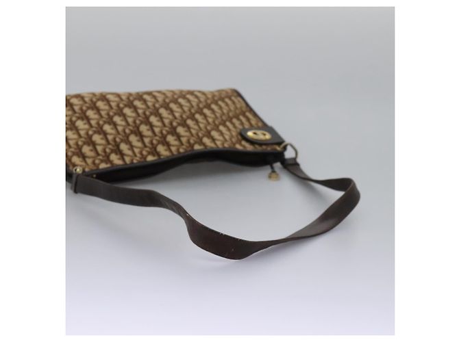 Bolsa de ombro em lona Trotter Christian Dior marrom Auth ep7344 - vista 7