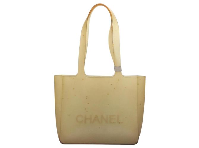 Borsa Tote in gomma trasparente CC Auth bs22150 CHANEL - vista 13