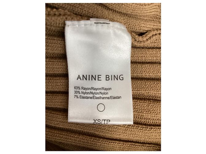 Joslyn Rippstrick-Cardigan von Anine Bing aus braunem Rayon Rot - Ansicht 11