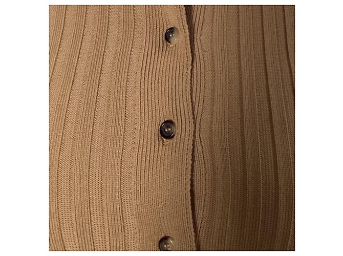 Joslyn Rippstrick-Cardigan von Anine Bing aus braunem Rayon Rot - Ansicht 2