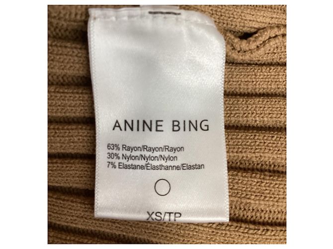 Joslyn Rippstrick-Cardigan von Anine Bing aus braunem Rayon Rot - Ansicht 5
