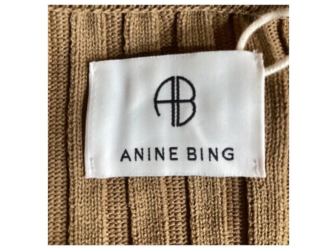 Joslyn Rippstrick-Cardigan von Anine Bing aus braunem Rayon Rot - Ansicht 6