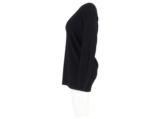 V-Ausschnitt Pullover aus schwarzem Kaschmir von Theory - Ansicht 5