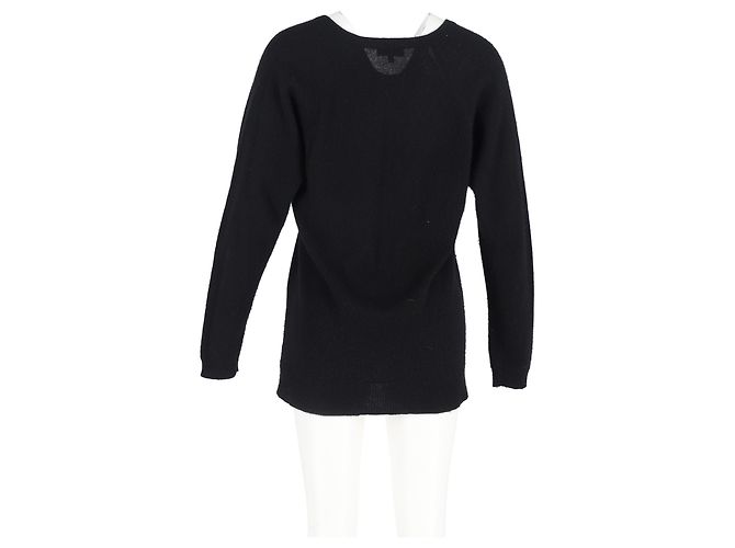 V-Ausschnitt Pullover aus schwarzem Kaschmir von Theory - Ansicht 6