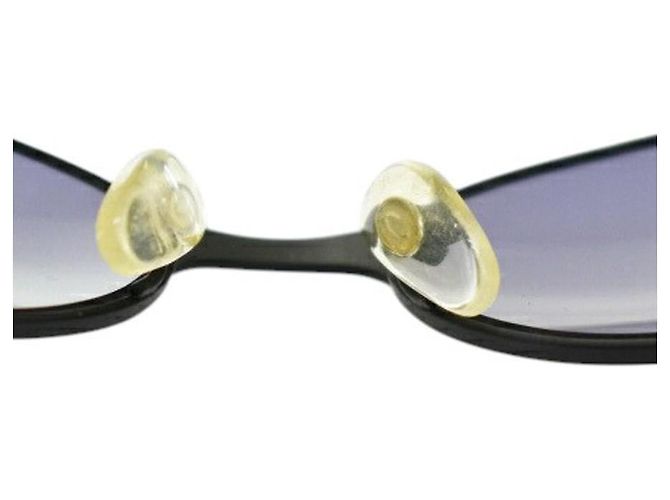 Gafas de sol ovaladas Chanel Black Gold CC Logo 06925 Negro Dorado - vista 10