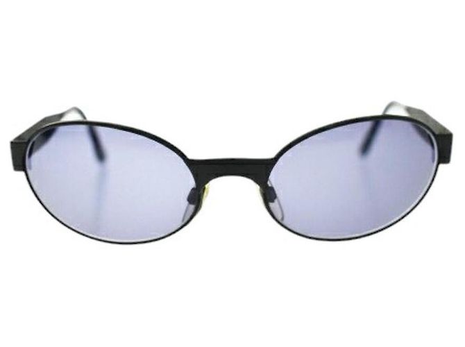 Gafas de sol ovaladas Chanel Black Gold CC Logo 06925 Negro Dorado - vista 2