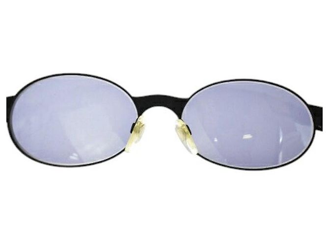 Gafas de sol ovaladas Chanel Black Gold CC Logo 06925 Negro Dorado - vista 8