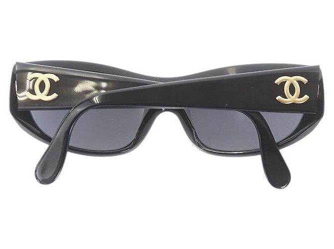 Gafas de sol negras con logo CC dorado Chanel 04154 Negro - vista 4