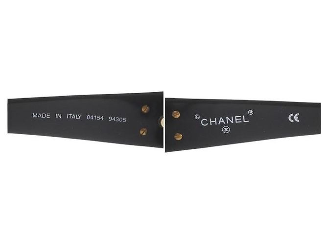 Gafas de sol negras con logo CC dorado Chanel 04154 Negro - vista 7