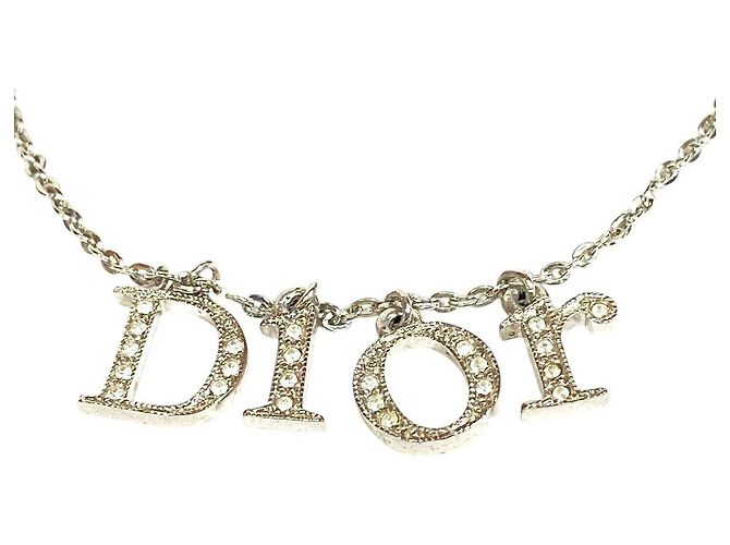 Bracciale Christian Dior Dio(r)evolution in argento con logo in strass - vista 3