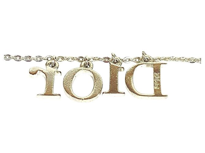 Bracciale Christian Dior Dio(r)evolution in argento con logo in strass - vista 4