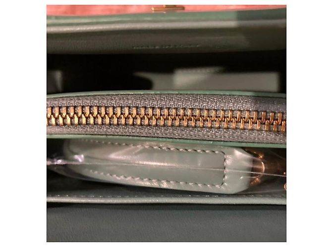 Autre Marque Borsa Celine Mini 16 in pelle Ice Mint Blu Verde - vista 2