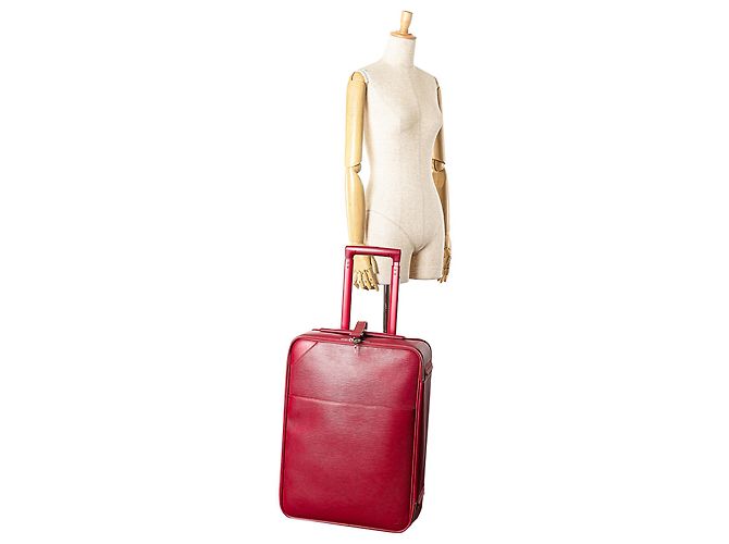 Louis Vuitton Pegase 55 in Epi rosa - vista 10