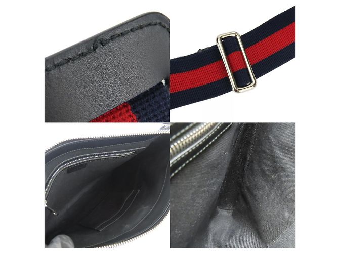 Gucci Shoulder Bag 474137 GG Supreme Canvas Brown Black - view 7